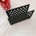 Black hollow triangle paper towel holder